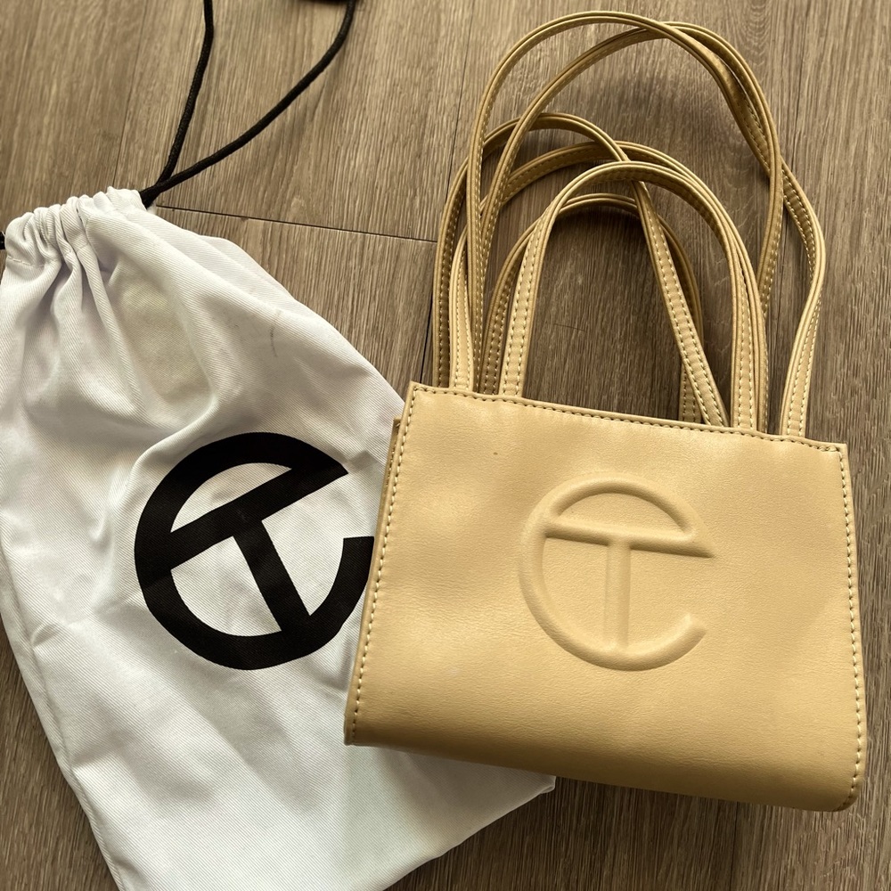 Cream small TELFAR bag